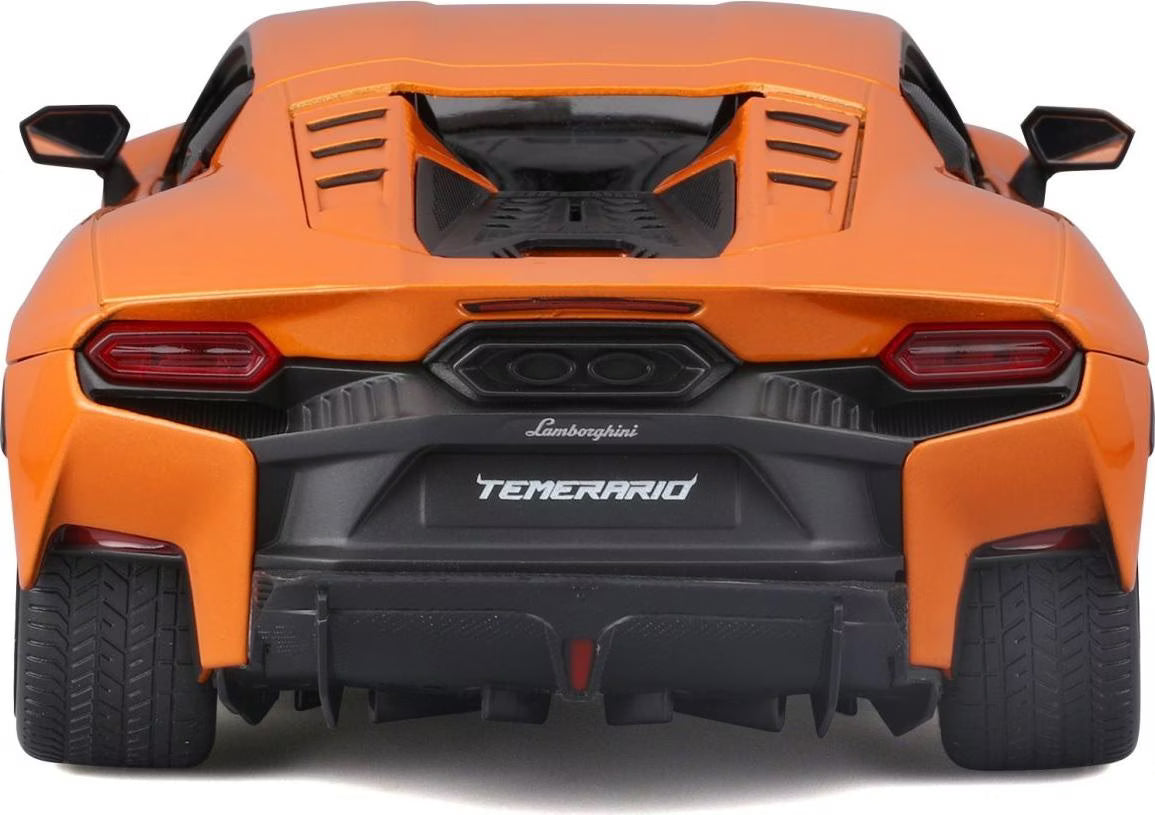 BBurago 1:18 Diecast Model Orange 2024 Lamborghini Temerario - Wild Willy