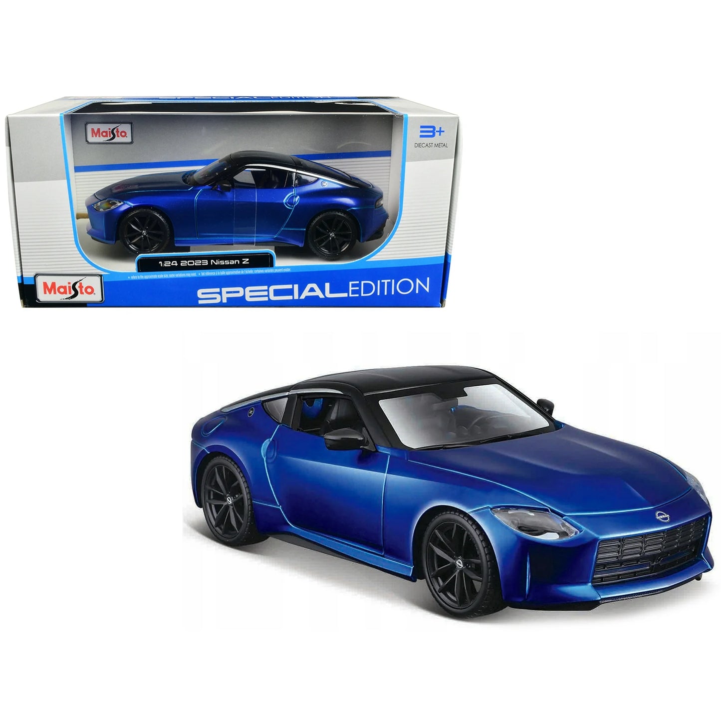 Maisto Nissan Z 2023 Blue 1:24 Diecast Model - Wild Willy