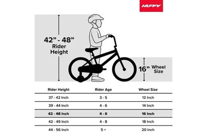 HUFFY MOD-X 16-Inch Blue Bicycle - Wild Willy