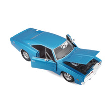 Maisto 1969 Dodge Charger R/T Blue  1:24 Diecast Model - Wild Willy