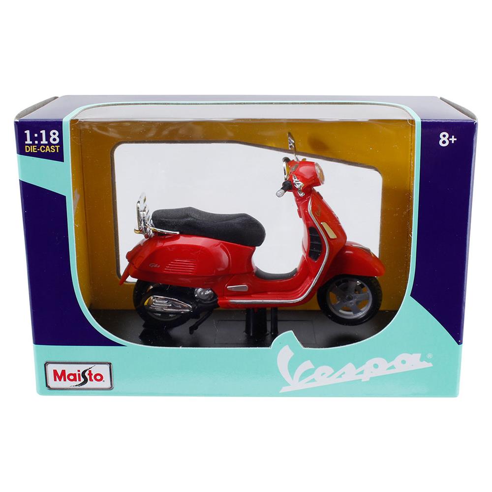Maisto Vespa with Stand 1:18  Scale - 12 Assorted Models
