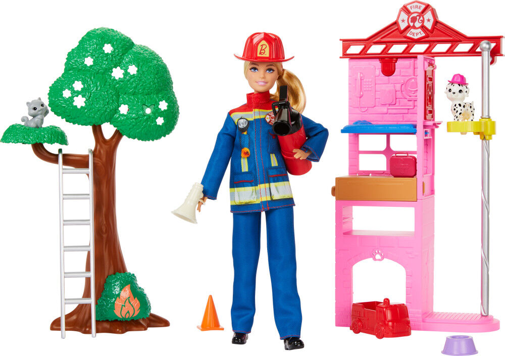 Barbie Firefighter Playset