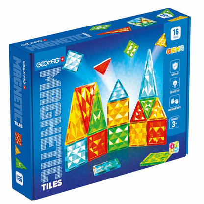 GEOMAG Magnetic Tiles 16-Piece Set