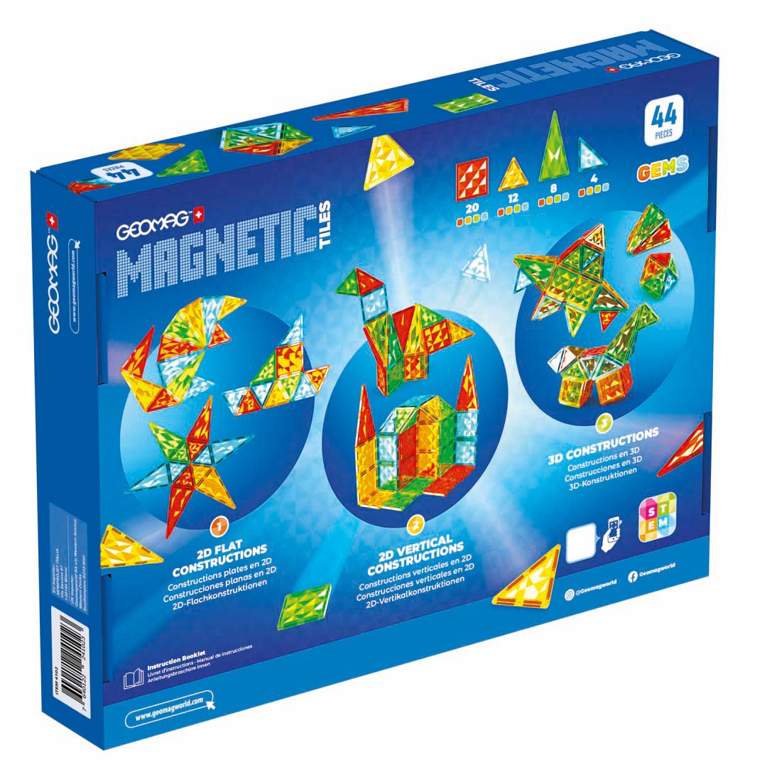 GEOMAG Magnetic Tiles 44Pcs