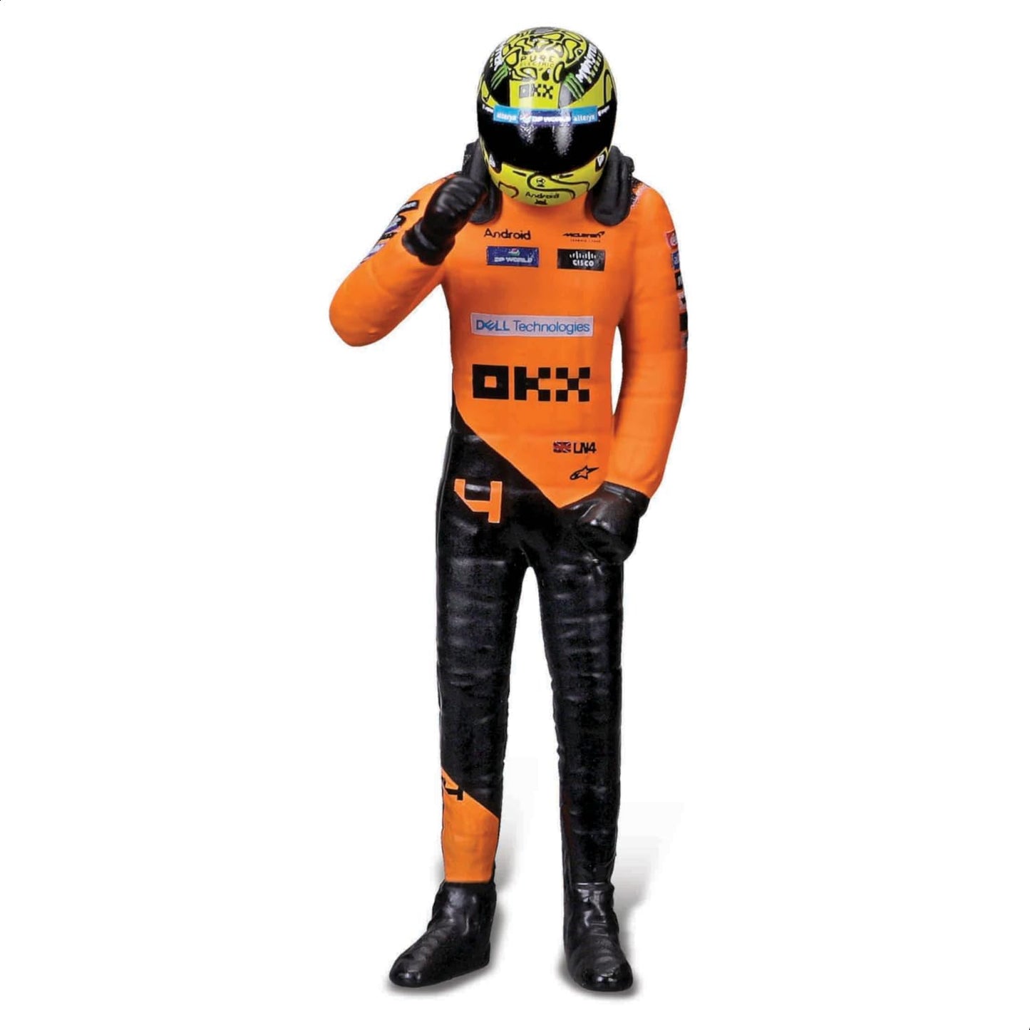 Bburago F1 McLaren MCL38 #4 with Lando Norris Figure - 1:24 Diecast Model - Wild Willy