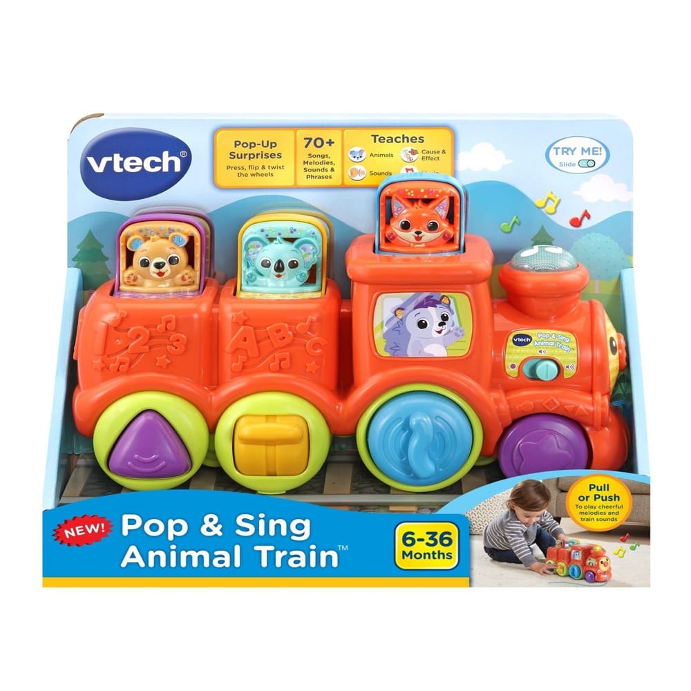 VTech Baby Pop and Sing Animal Train