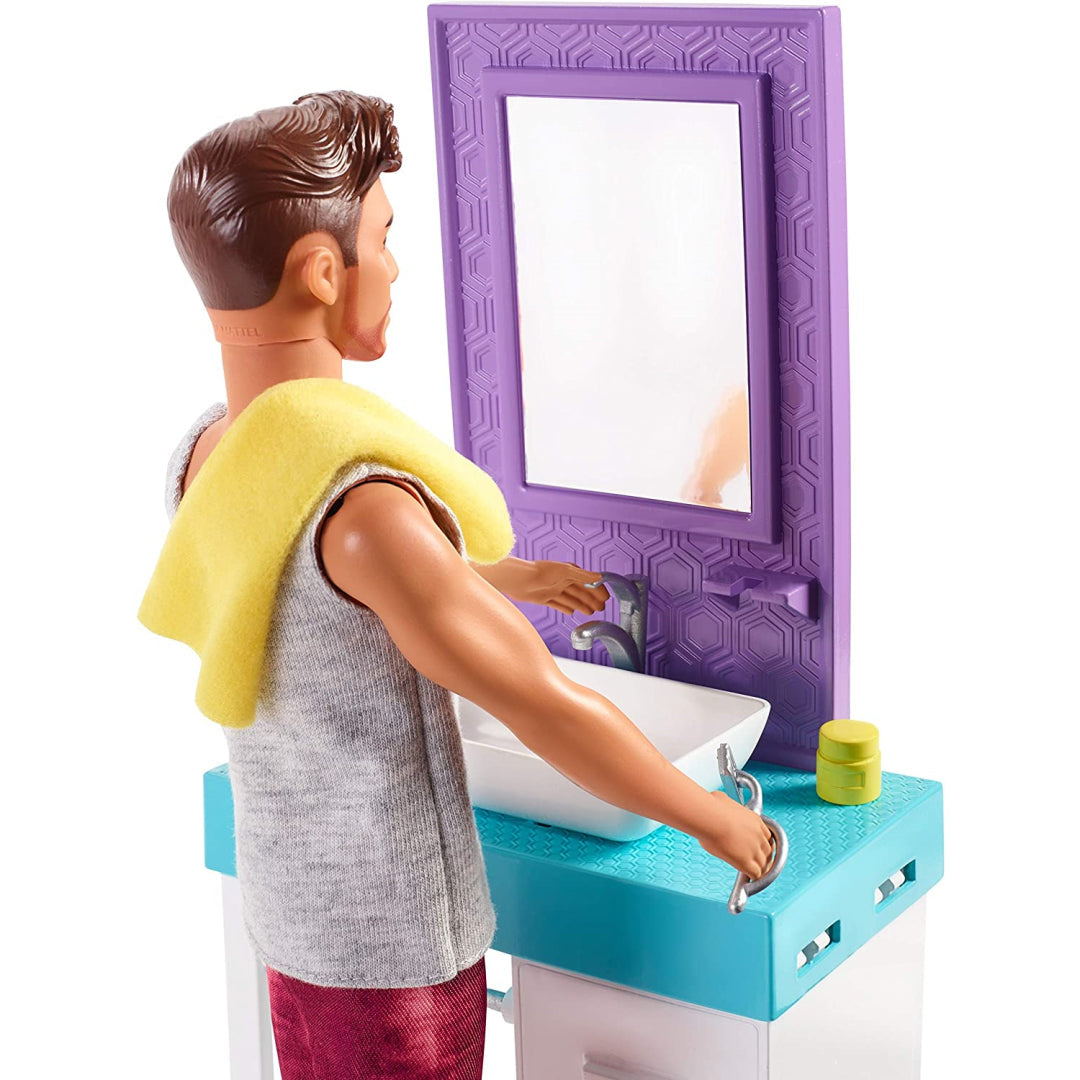 BARBIE Shaving Ken with Cabinet Assortment