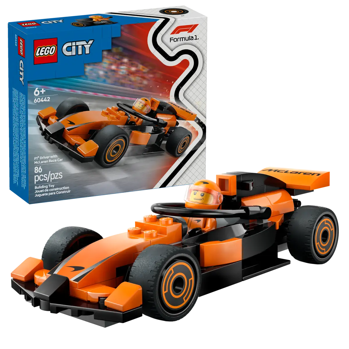 LEGO City F1 Driver With McLaren Race Car