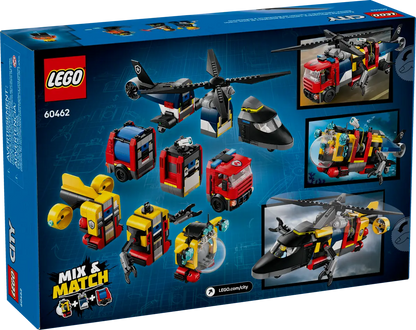 LEGO City Helicopter Fire Engine Submarine Remix