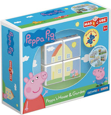 GEOMAG Magicube Peppa Pig House & Garden Building Blocks