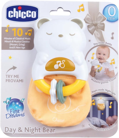 CHICCO Day And Night Bear 2-in-1 Rattle