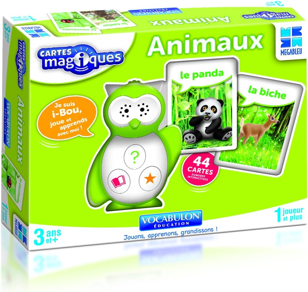 MEGABLEU Vocabulon Magic Animal Cards