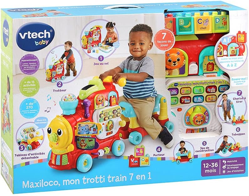 Vtech BABY MAXILOCO MON TROTTI TRAIN 7 EN 1