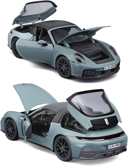 Maisto 1:18 Diecast Model 2025 Porsche 911 (992.2) Targa 4 GTS in Gray - Wild Willy