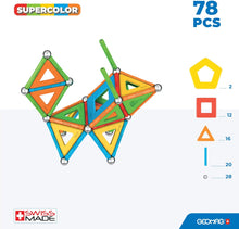 GEOMAG Supercolor Panels 78 Pieces 100% Recycled Plastic