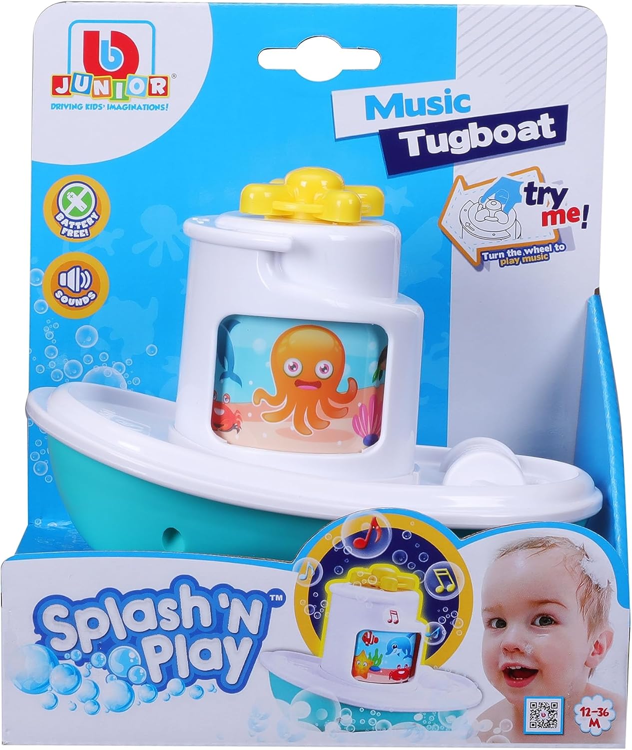BB Junior Splash & Play Music Tugboat