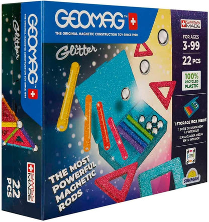GEOMAG Glitter Recycled Panels 22PCS