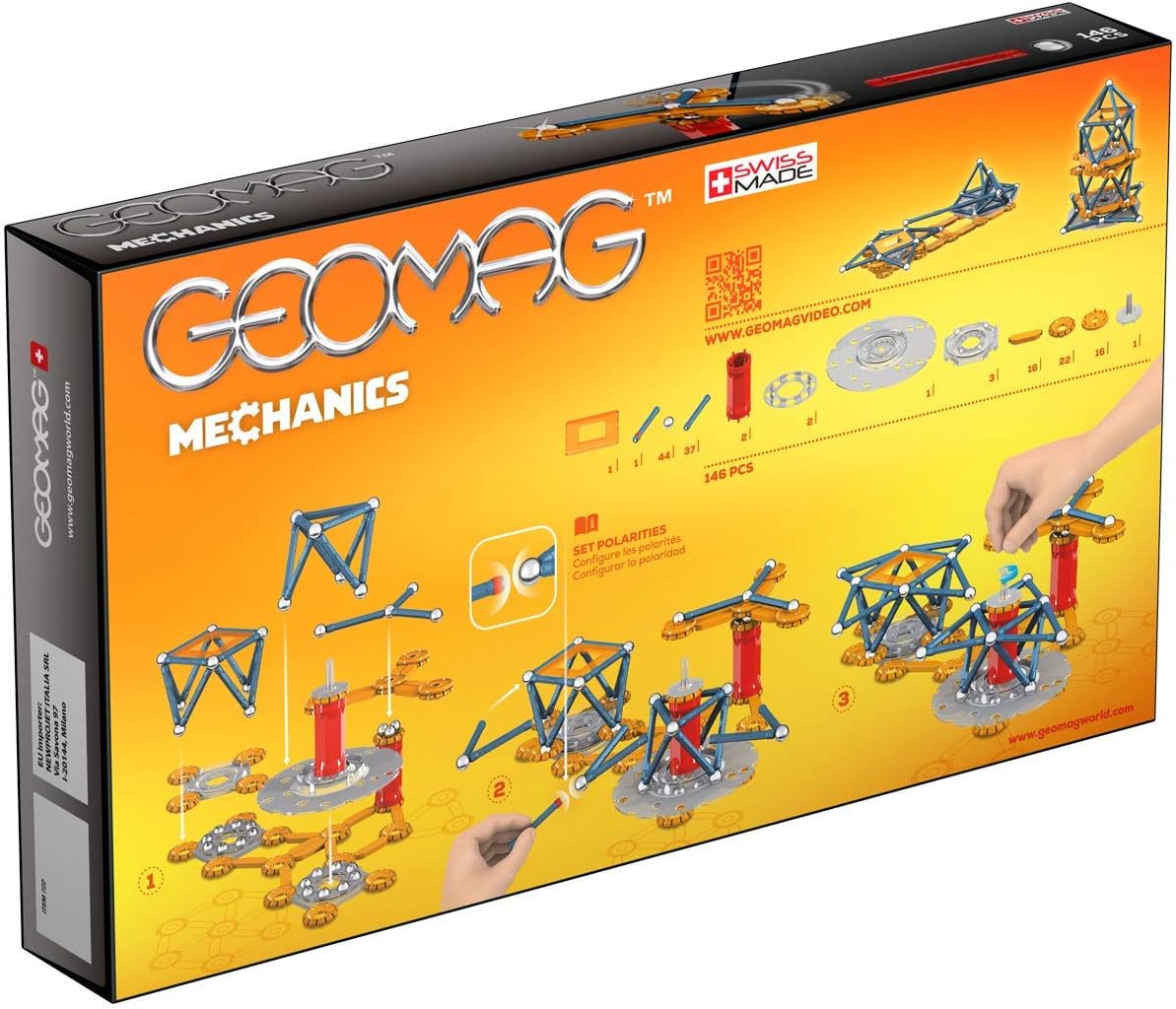 GEOMAG Mechanics Magnetic Motion 146pcs