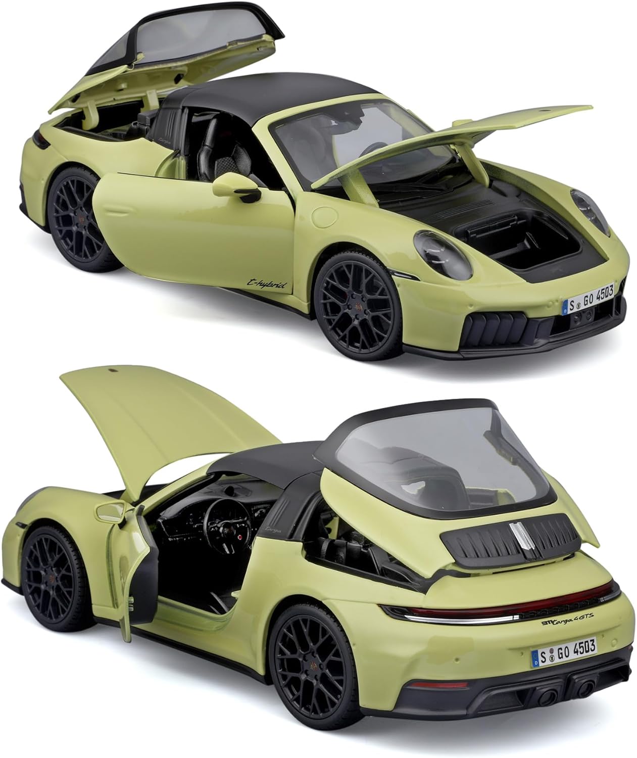 Maisto 1:18 Diecast 2025 Porsche 911 (992.2) Targa 4 GTS Hybrid Yellow - Wild Willy