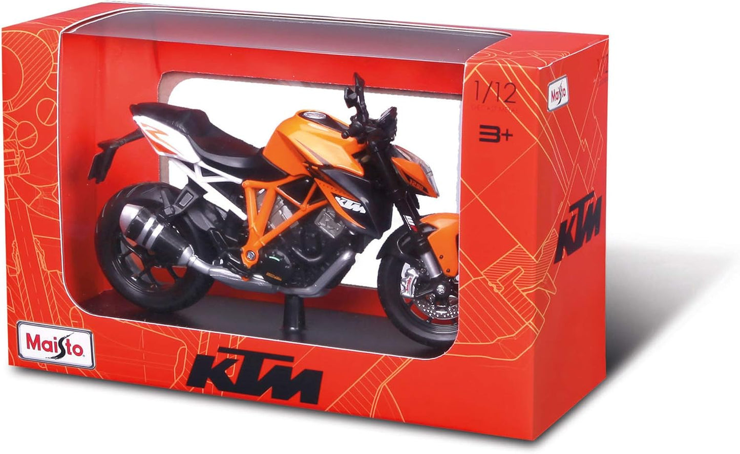 Maisto KTM 1290 Super Duke R - Die-Cast Motorcycle Model 1:12 - Wild Willy