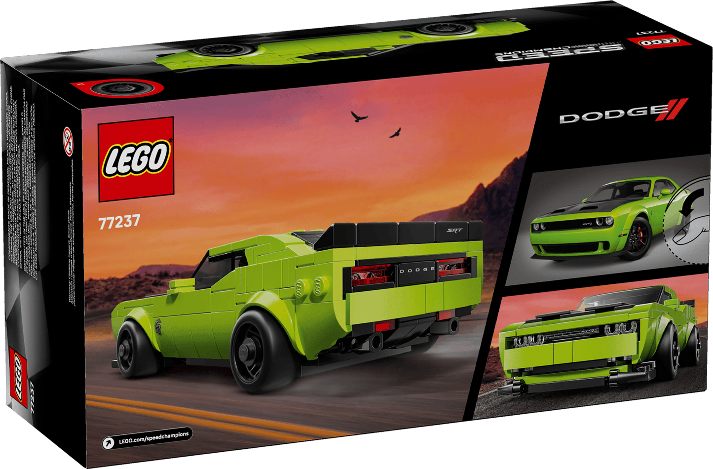 LEGO Speed Champions Dodge Challenger SRT Hellcat 77237 390 pcs 9+ - Wild Willy