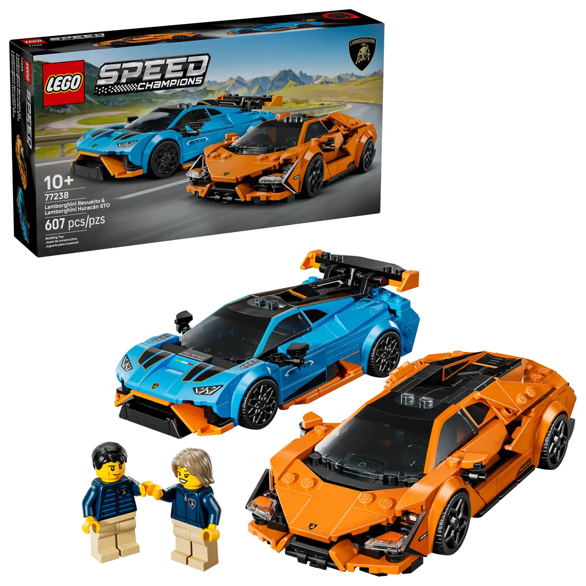LEGO Speed Lamborghini Revuelto and Lamborghini Huracan STO