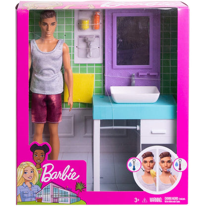 BARBIE Shaving Ken with Cabinet Assortment