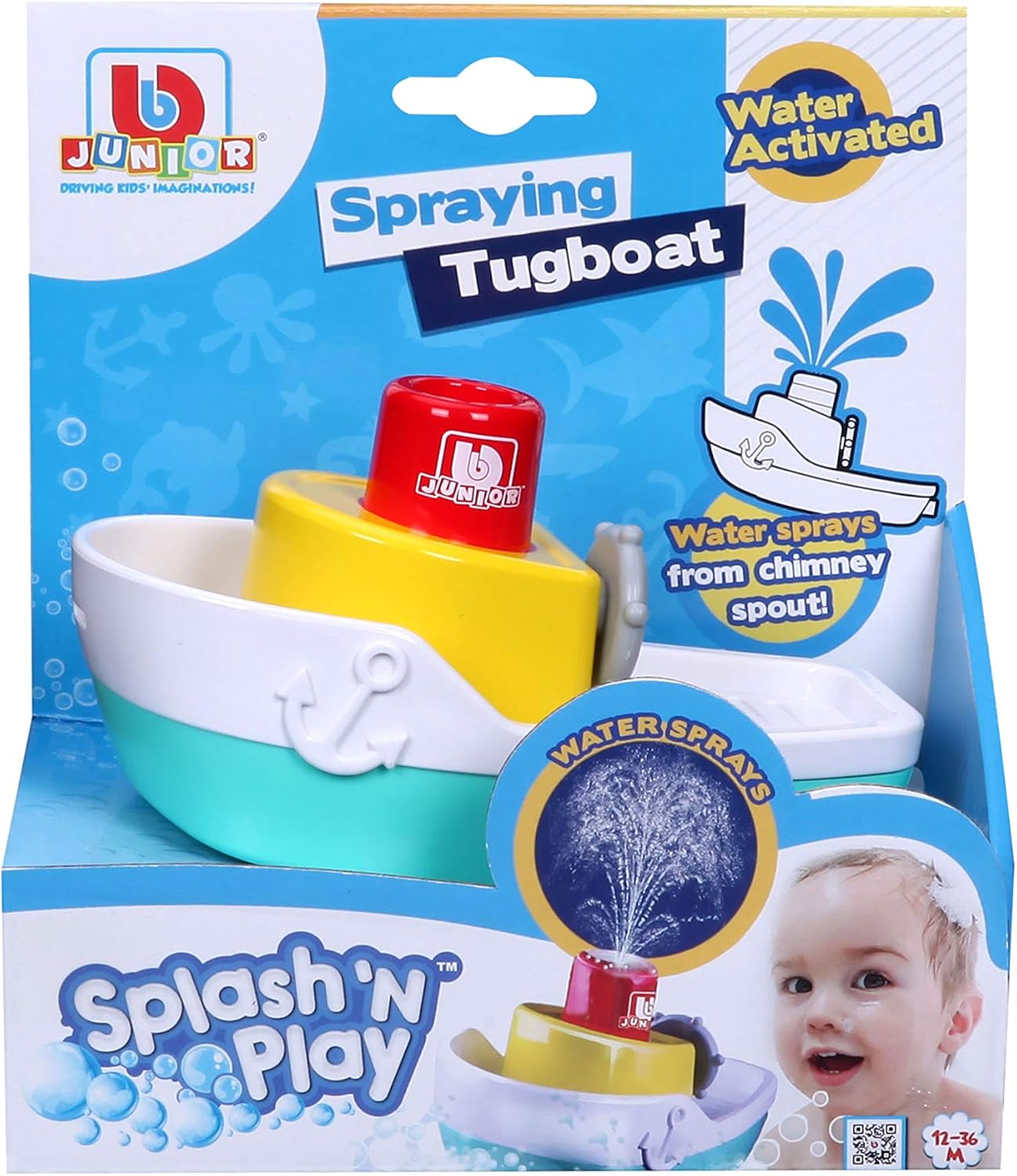 BB Junior Splash & Play Spraying Tugboat