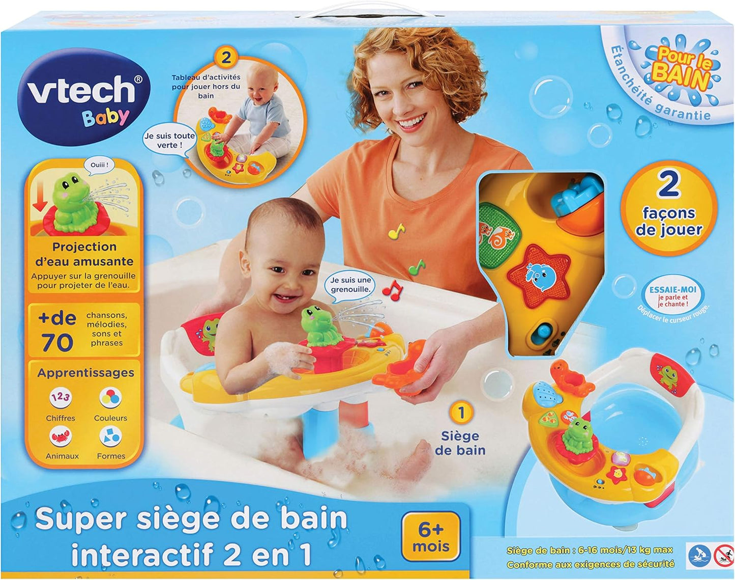 Vtech SIEGE DE BAIN SUPER INTERACTIF 2 EN 1