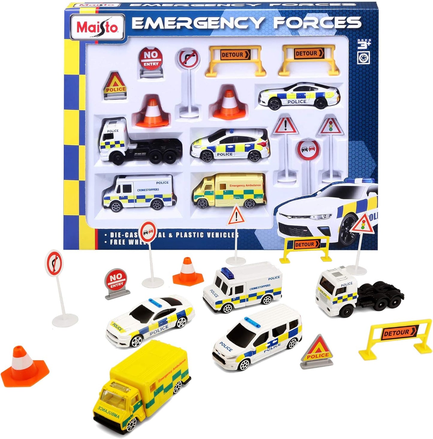 Maisto Fresh Metal Emergency 5-Pack UK Livery - Wild Willy