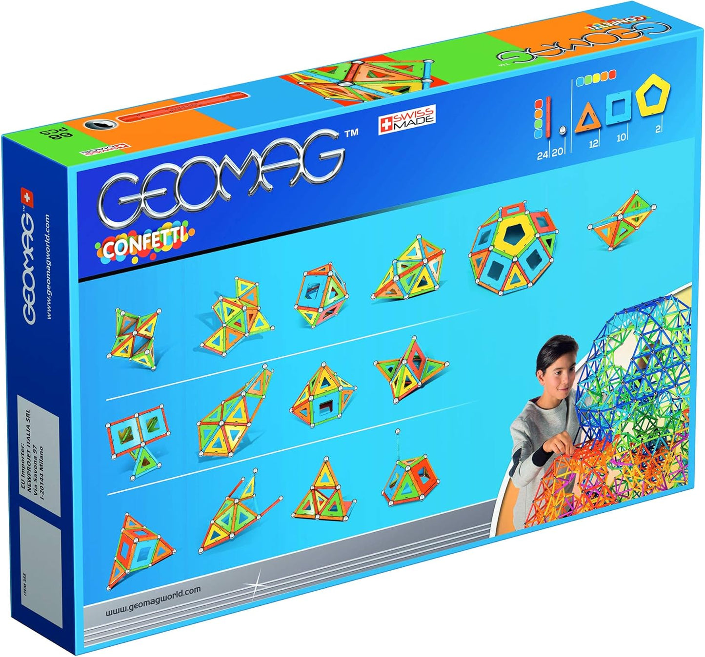 GEOMAG Confetti 68 Piece Set