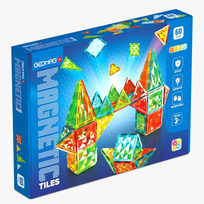 GEOMAG Magnetic Tiles 60 Piece Set