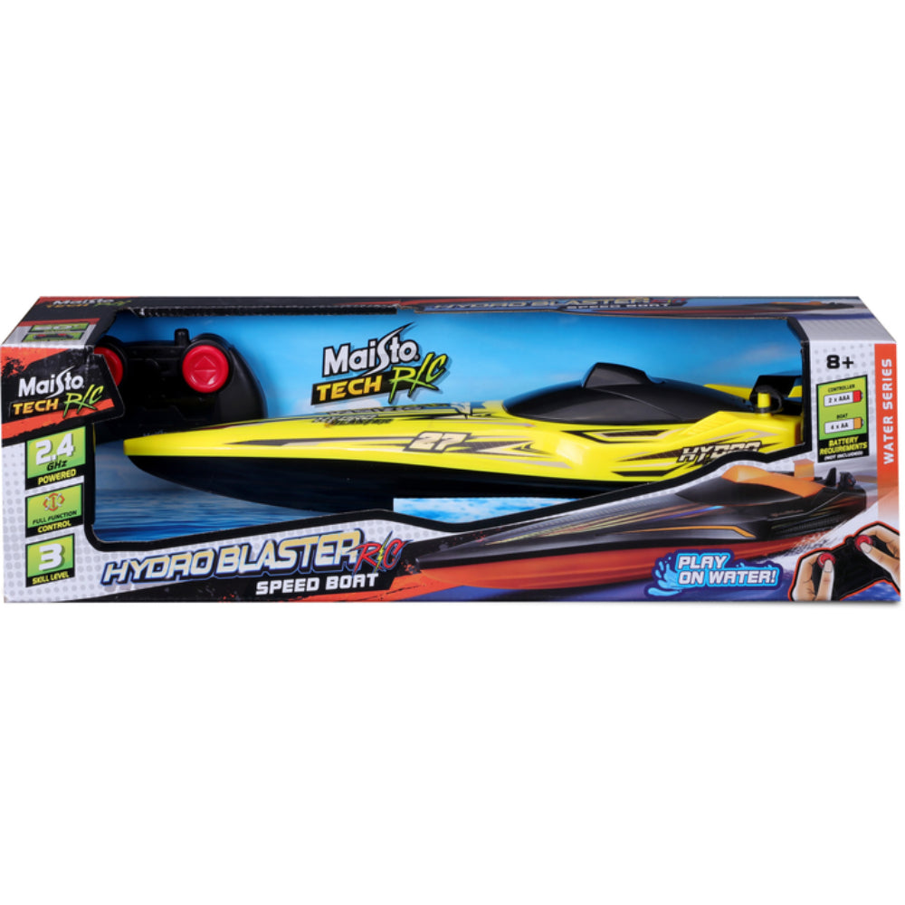 MAISTO Tech Remote Control Speed Boat Yellow