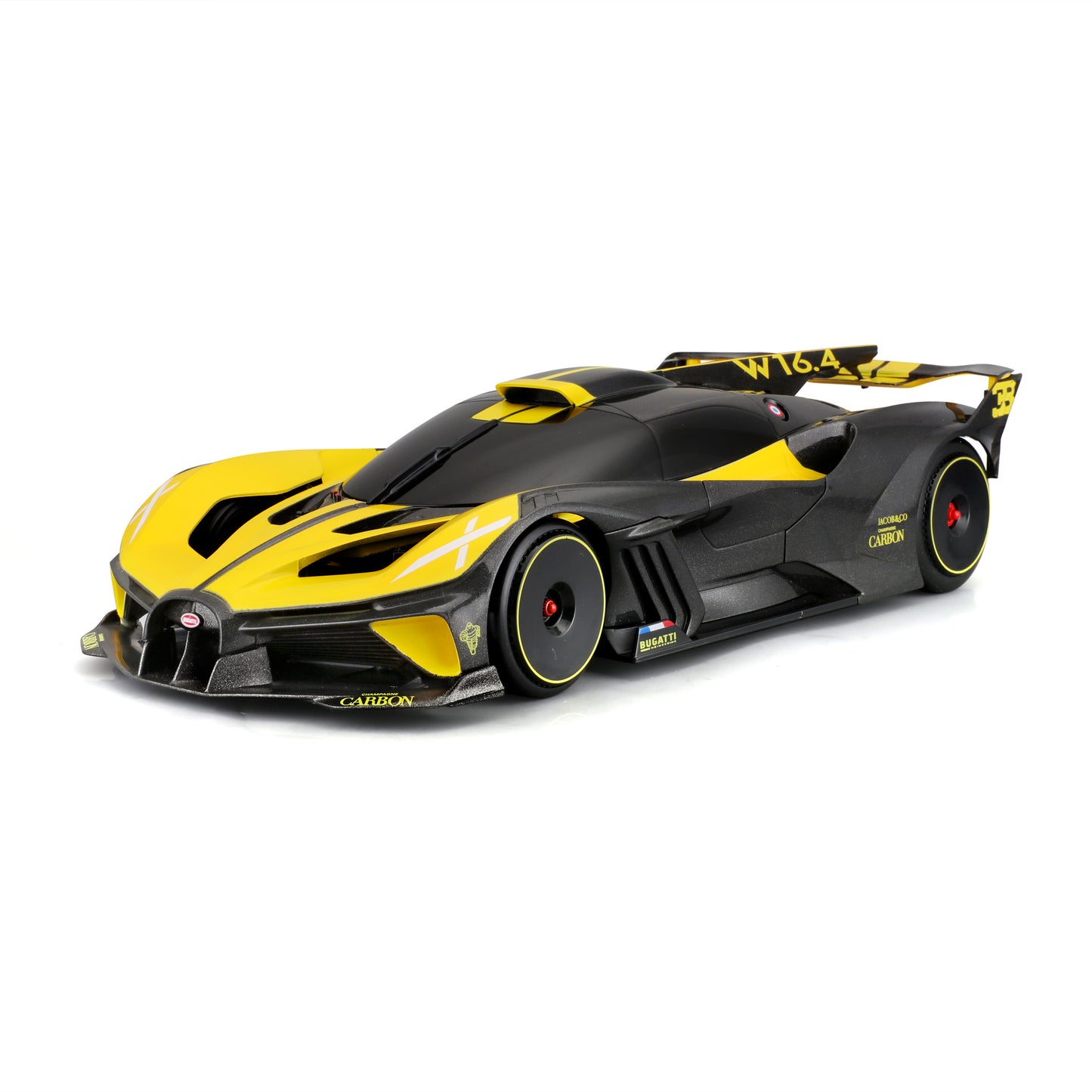 Maisto Tech 1:14 Remote Control Bugatti Bolide Yellow