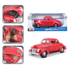 MAISTO Ford Deluxe '39 Coupe Red - 1:18 Diecast Model - Wild Willy