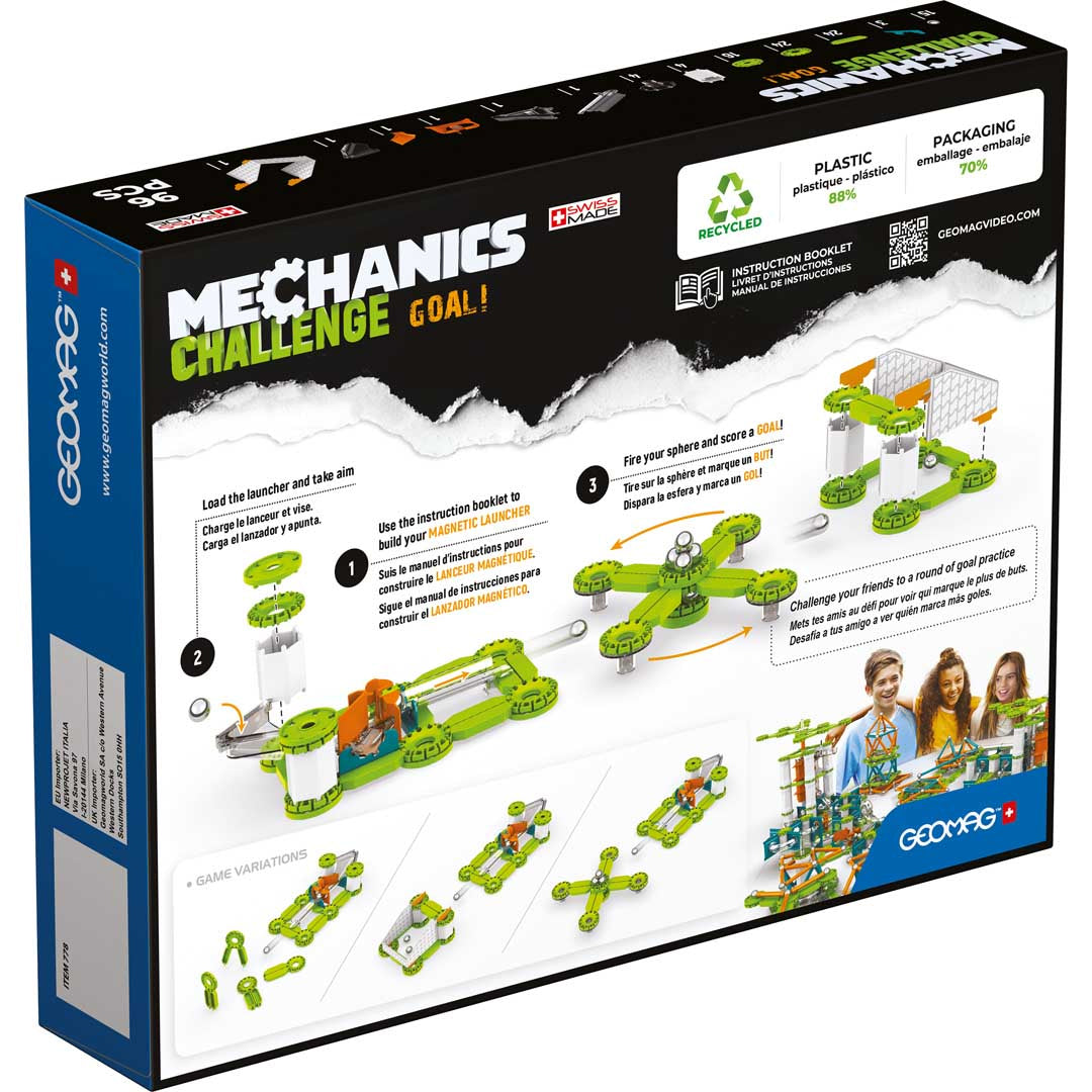 GEOMAG Mechanics Challenge Goal 96 Pcs