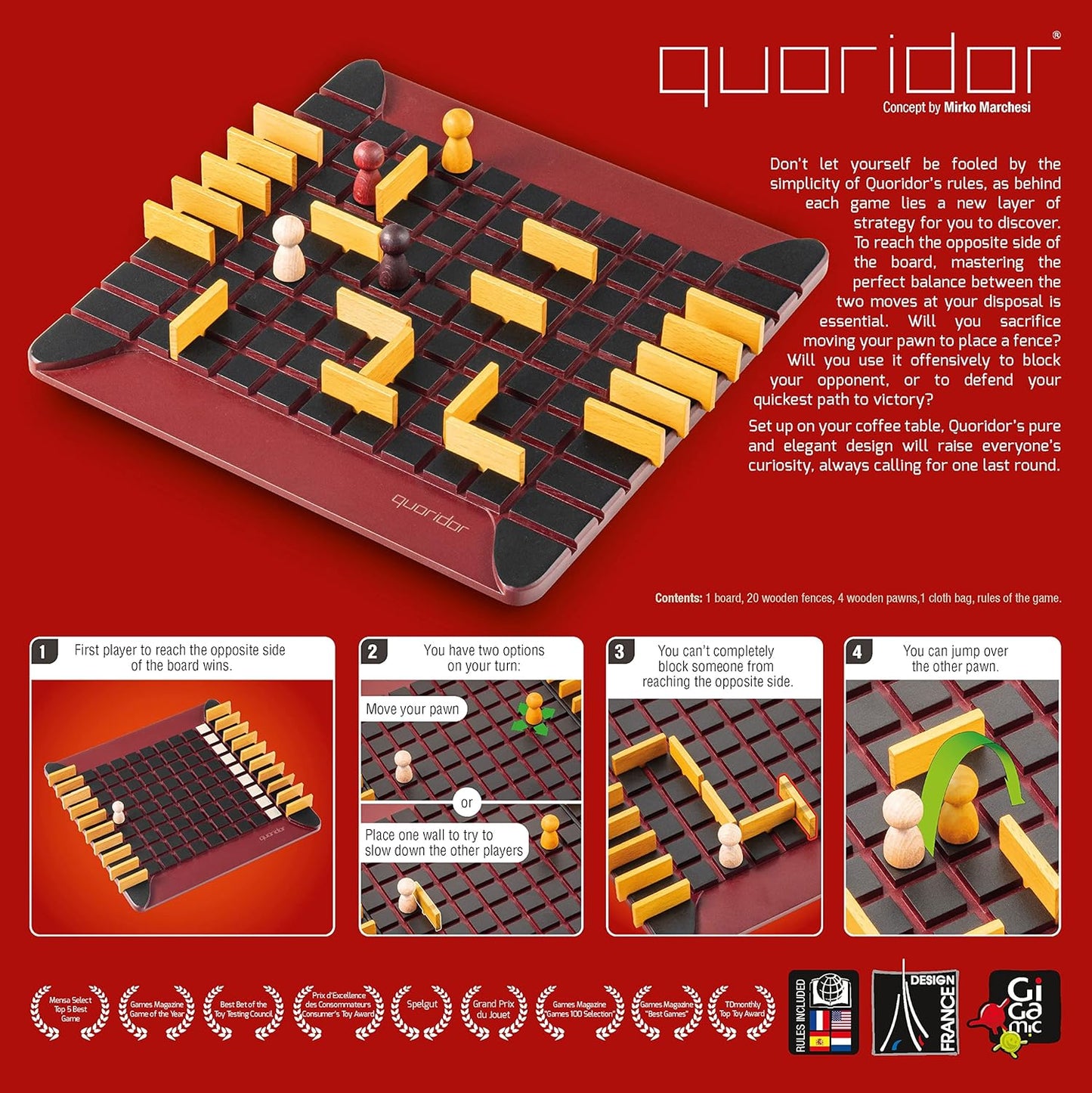 Quoridor Wooden Board Game