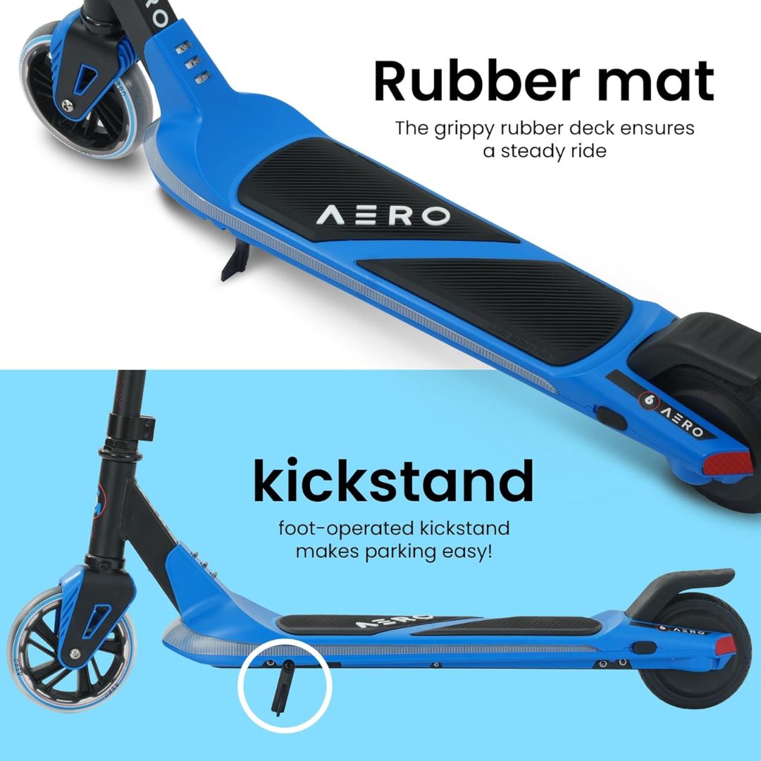 AERO G6 Electric Scooter Blue - Wild Willy