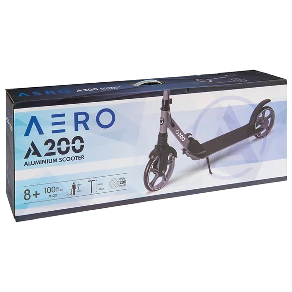 Aero A200 Gray Two Wheel Scooter (200MM)