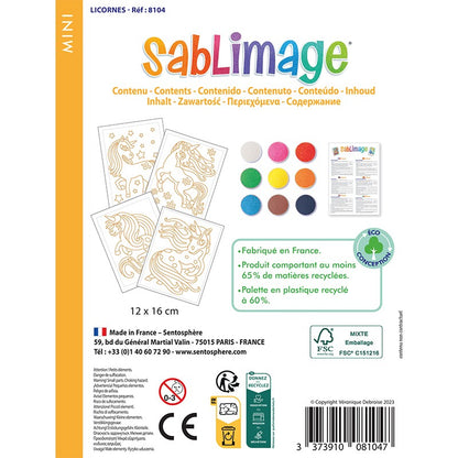 Sentosphere Sablimage Mini Unicornes Painting Set