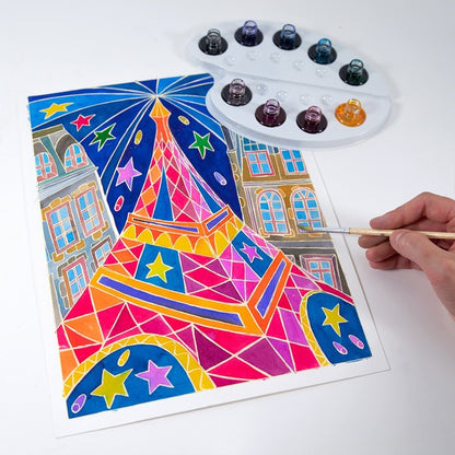Aquarellum Paris By Night Art Set