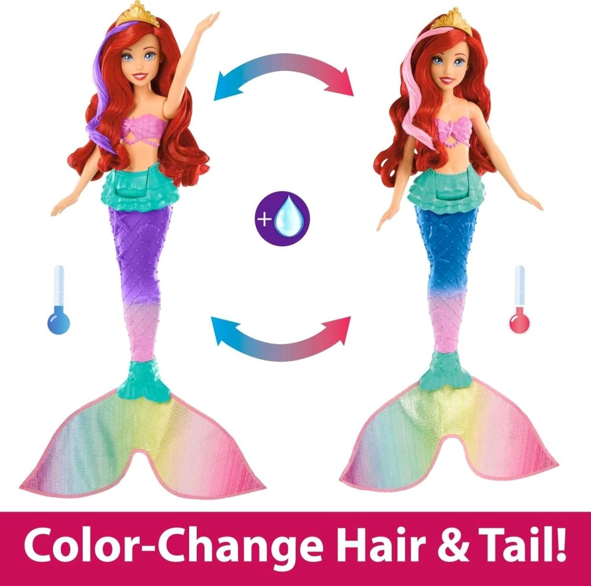 Barbie Disney Princess Swim & Splash Ariel Doll