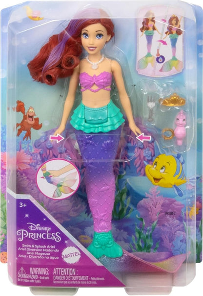 Barbie Disney Princess Swim & Splash Ariel Doll