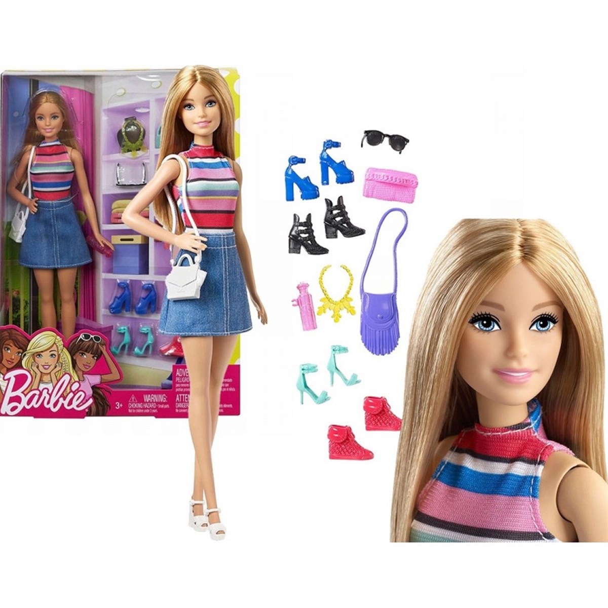 Barbie Fashion Doll with Shoes & Accessories