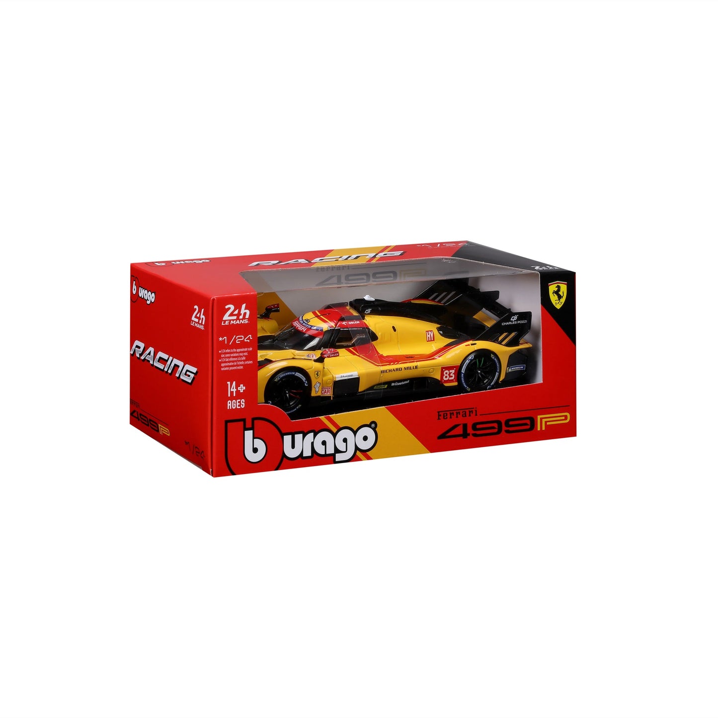 BBURAGO FERRARI 499P 24h LMS Hypercar 2025 Le Mans Champion N.83 1:24 - Wild Willy