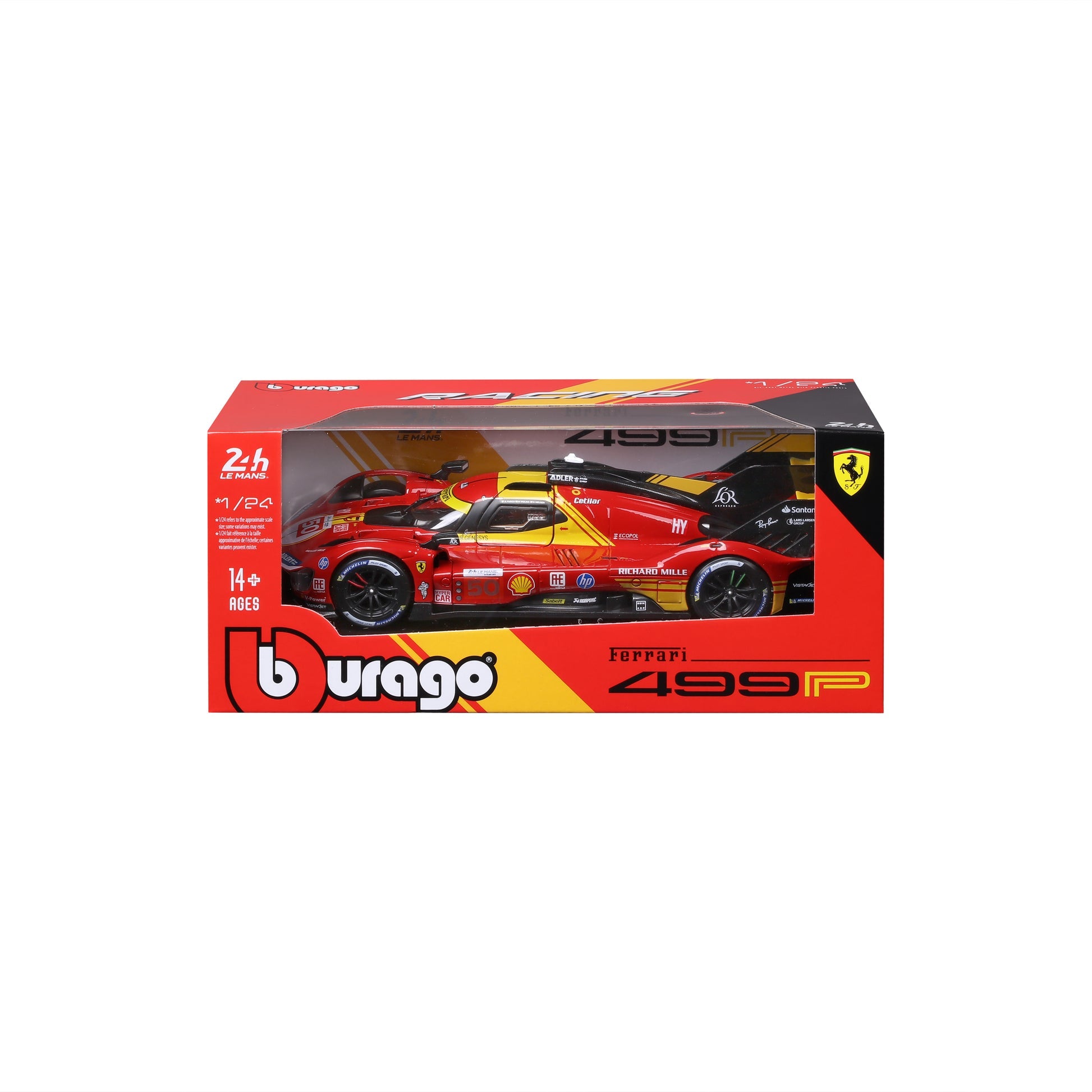 BBURAGO Ferrari 499P 2024 24h Le Mans Champion #50 – 1:24 Scale Diecast Model - Wild Willy