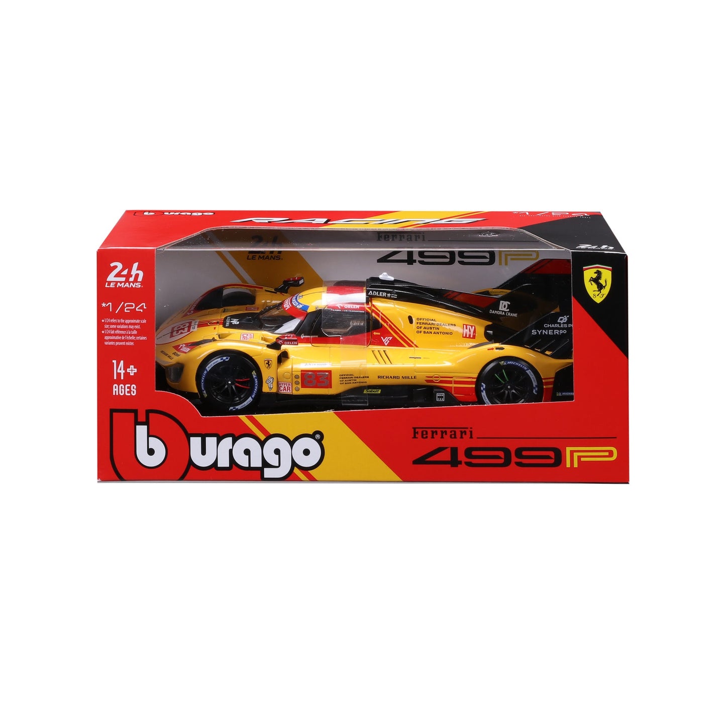 BBURAGO Ferrari 499P 24H Le Mans Hypercar 2024 #83 – 1:24 Scale Diecast Model - Wild Willy