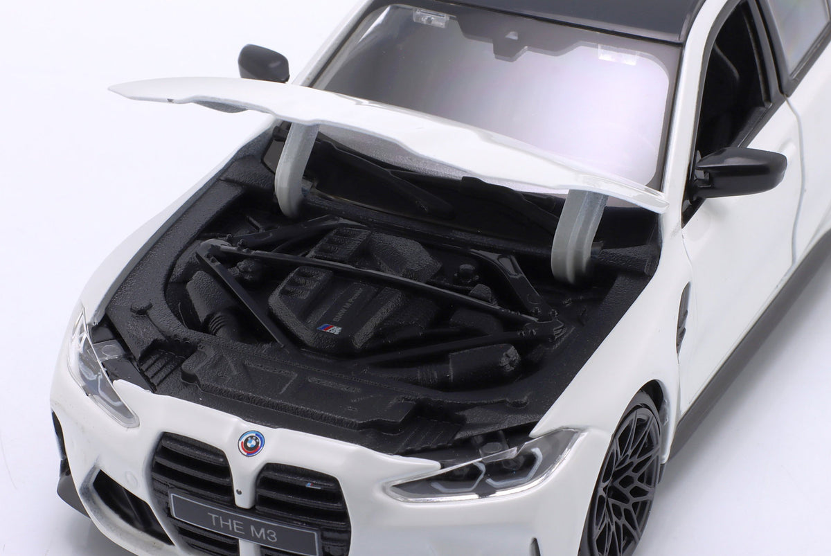 BBURAGO BMW M3 Touring 2023 White 1:24 Model Car