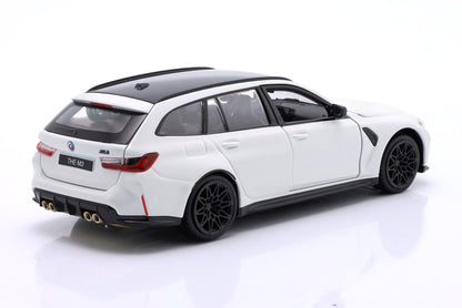 BBURAGO BMW M3 Touring 2023 White 1:24 Model Car