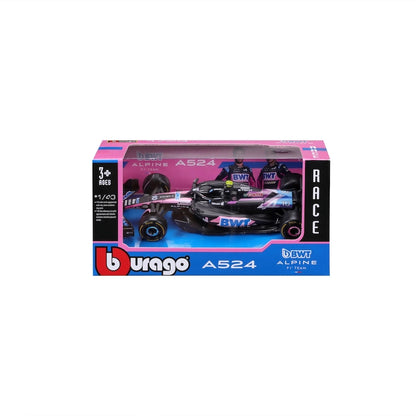 BBURAGO F1 Alpine A524 #10 - 1:43 Diecast Model - Wild Willy